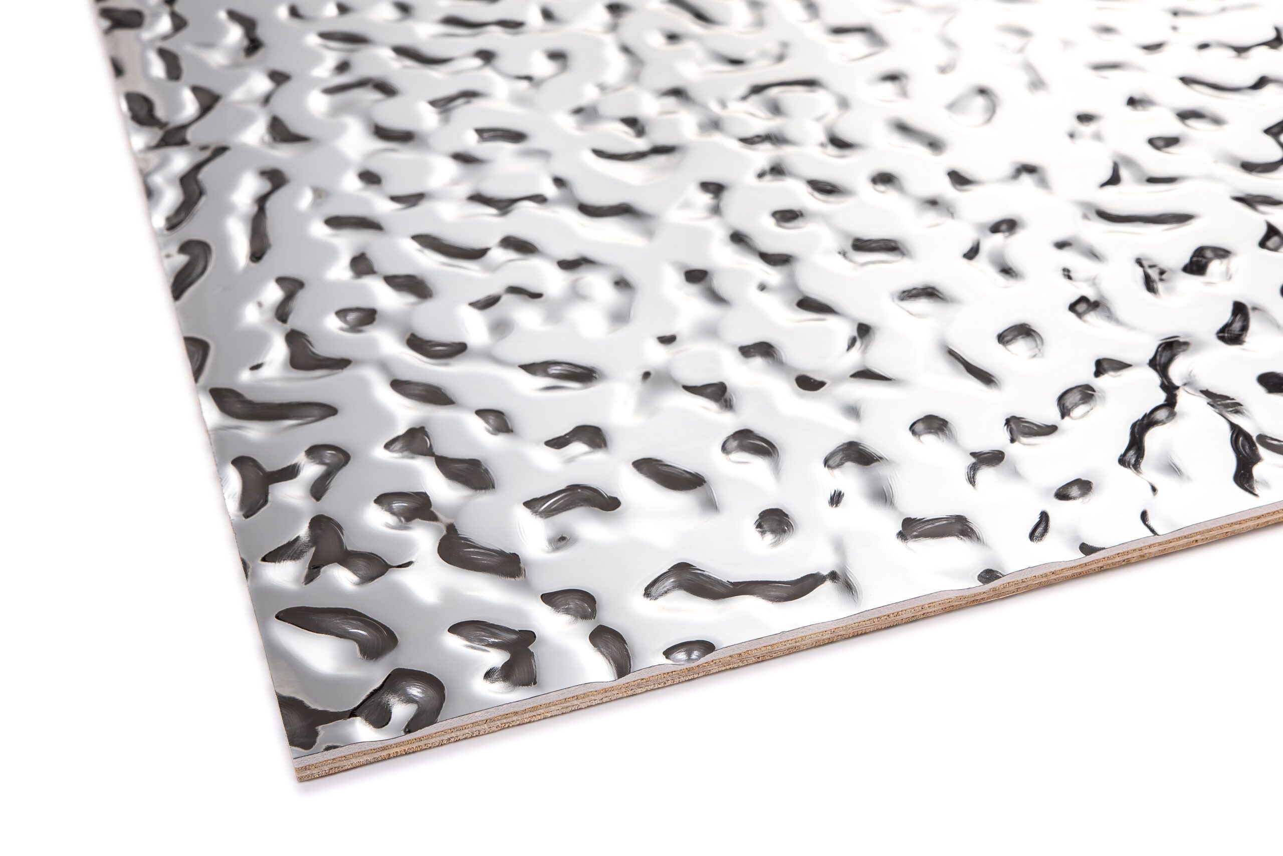 JP Decor Waved Wall Panel - Mirrored Silver Wave