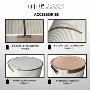 JP DECOR "FLAT" CONNECTOR PROFILE, BLACK - Image 3